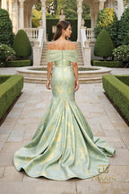 Terani Mother of the Bride Dress 261M6445 - Sage Gold