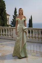 Terani Mother of the Bride Dress 261M6451 - Silver Lt Green
