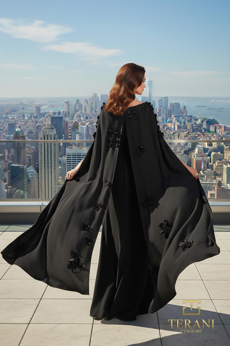 Terani Mother of the Bride Dress 261M6687 - Black