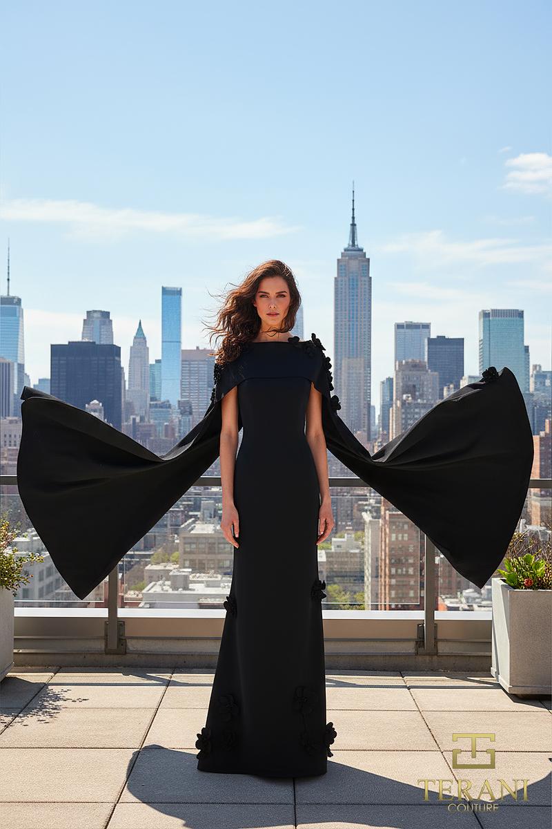 Terani Mother of the Bride Dress 261M6687 - Black