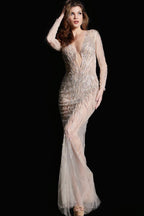 Jovani Signature Collection 26275 - Nude/Silver