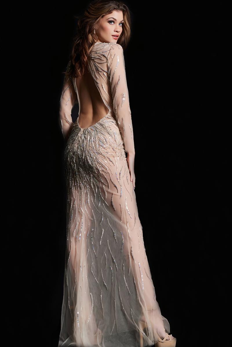 Jovani Signature Collection 26275 - Nude/Silver