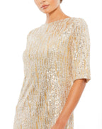 Ieena 2 for Mac Duggal 26448I - Nude Silver