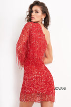 Jovani Short Evening Dress 2645 - Red