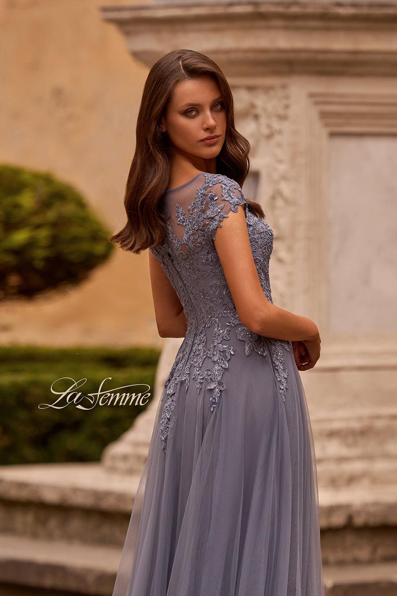 La Femme Evening 26893 - Smoky Blue