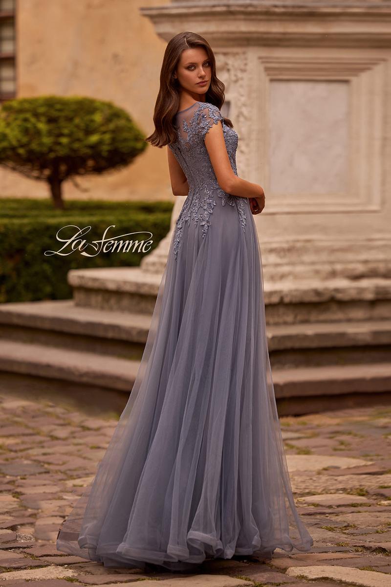 La Femme Evening 26893 - Smoky Blue
