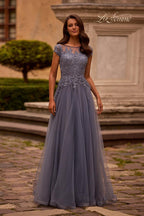 La Femme Evening 26893 - Smoky Blue