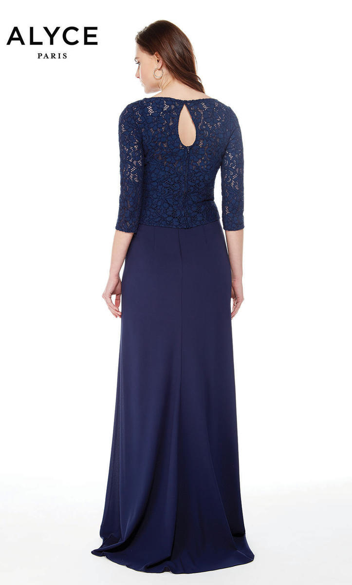 Alyce Black Label Dress 27017 - Navy