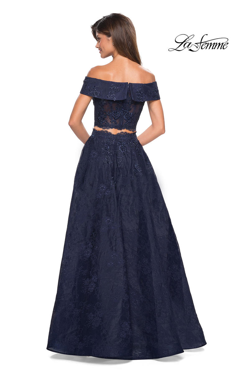 La Femme Dress 27028 - Navy