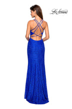 La Femme Prom 27046 - Electric Blue