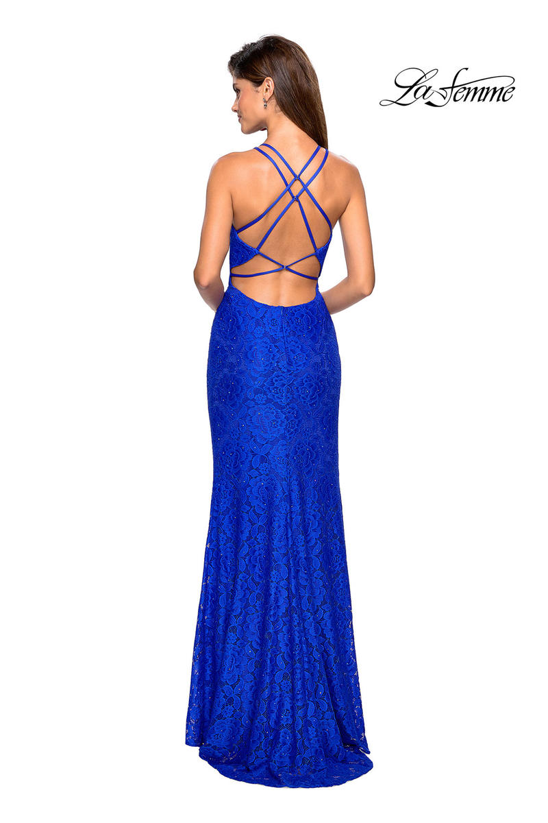 La Femme Prom 27046 - Electric Blue