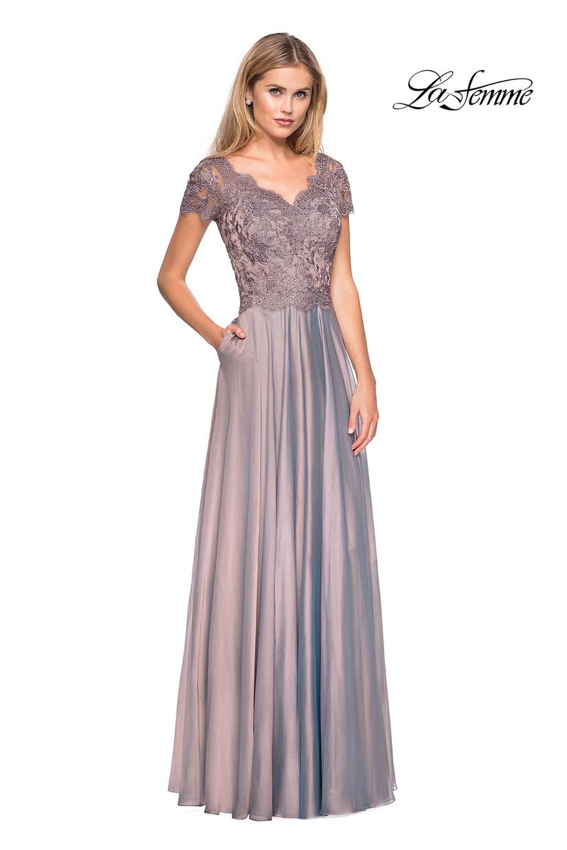 La Femme Evening 27098 - Dusty Lilac