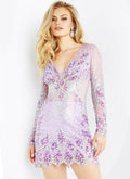 Jovani Short Evening Dress 27205 - Lilac