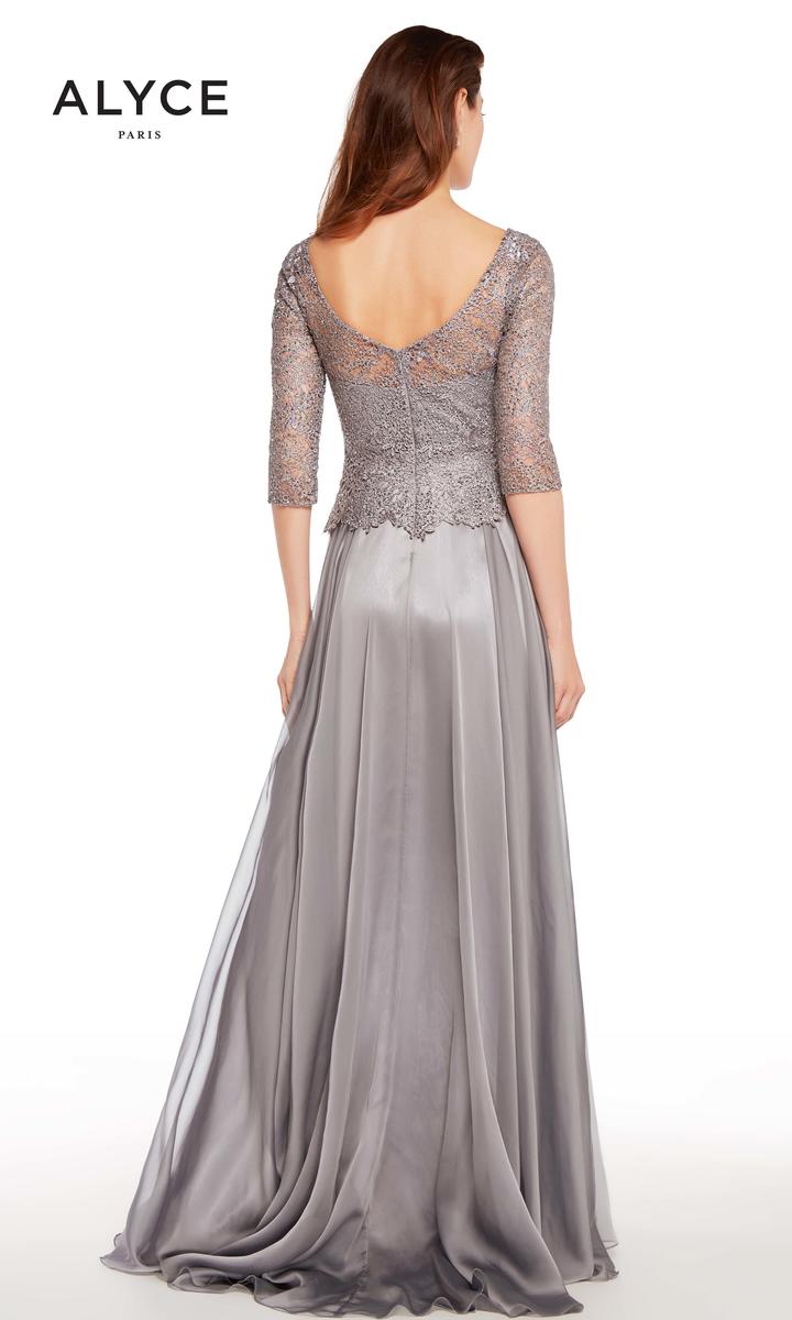 Alyce Black Label Dress 27251 - Pewter