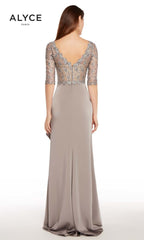 Alyce Black Label Dress 27260 - Charcoal Grey