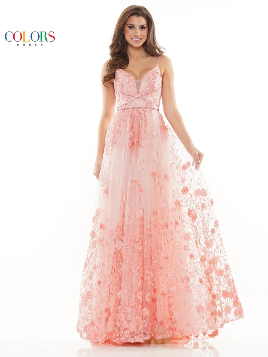 Colors Dress Dress 2726 - Coral