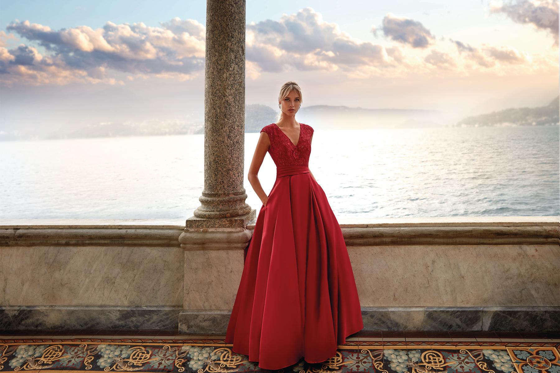 Alyce Black Label Dress 27278 - Crimson