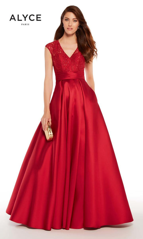 Alyce Black Label Dress 27278 - Crimson