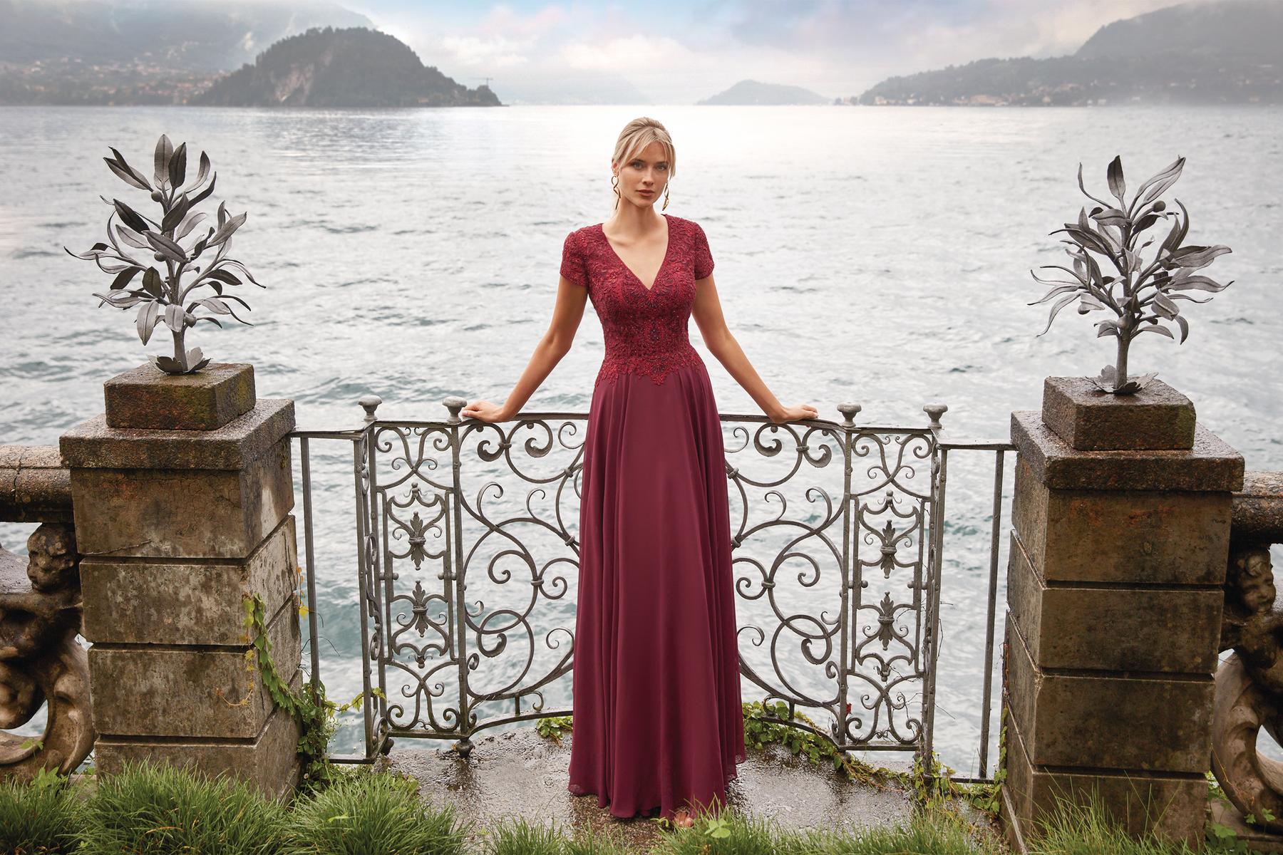 Alyce Black Label Dress 27389 - Burgundy