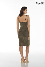 Alyce Black Label Dress 27414 - Black/Gold