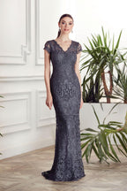 Alyce Black Label Dress 27478 - Charcoal