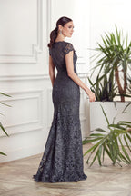 Alyce Black Label Dress 27478 - Charcoal