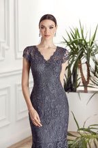 Alyce Black Label Dress 27478 - Charcoal