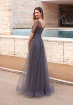 Alyce Black Label Dress 27481 - Charcoal