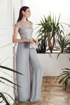 Alyce Black Label Dress 27488 - Silver