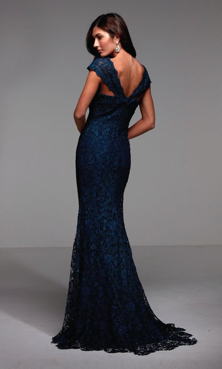 Alyce Black Label Dress 27496 - Blue Opal