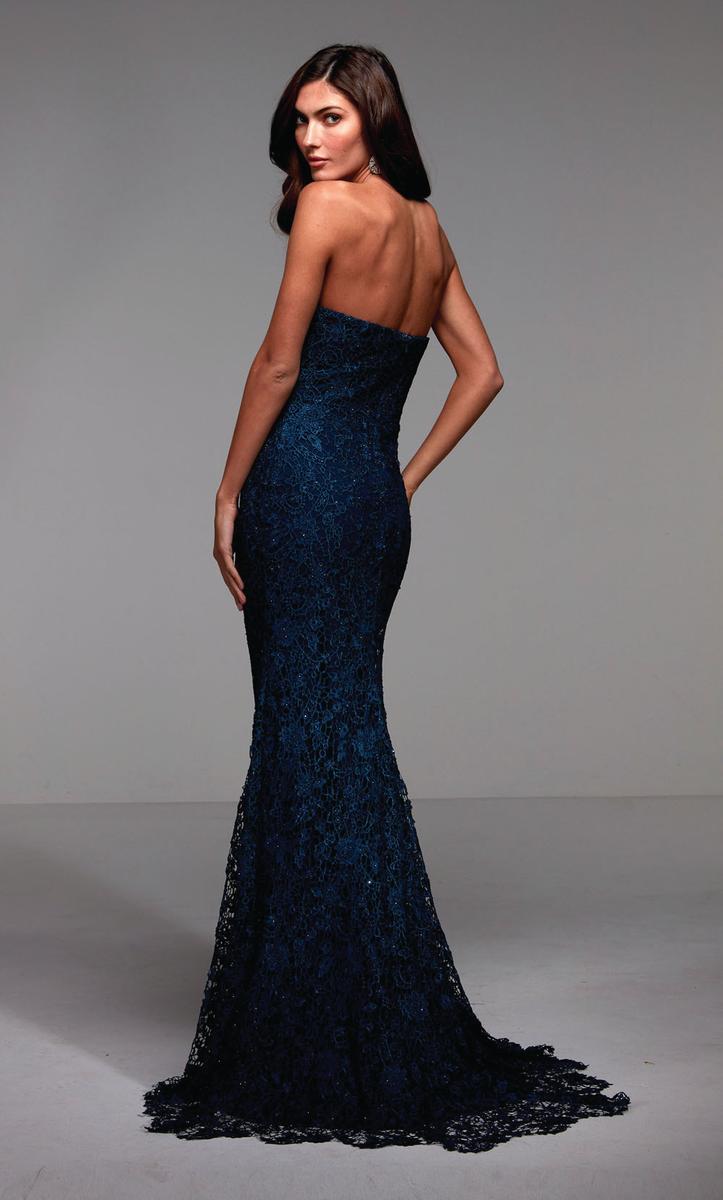 Alyce Black Label Dress 27496 - Blue Opal