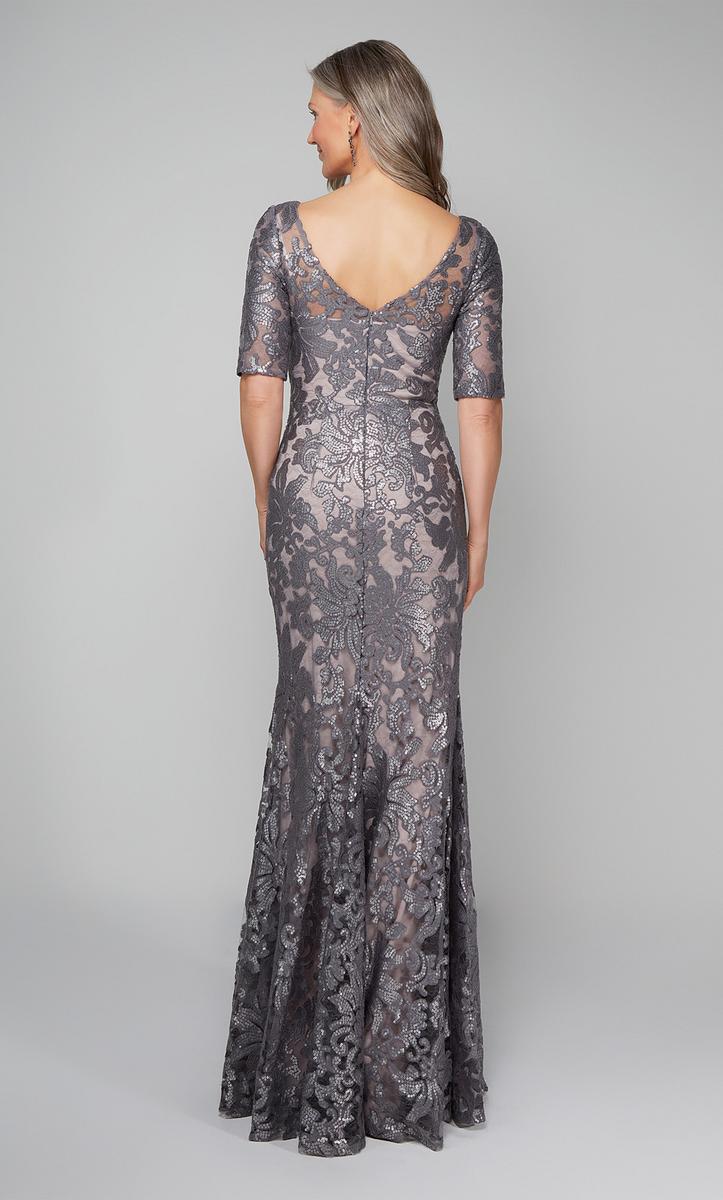 Alyce Black Label Dress 27497 - Grey/Pink Alabaster