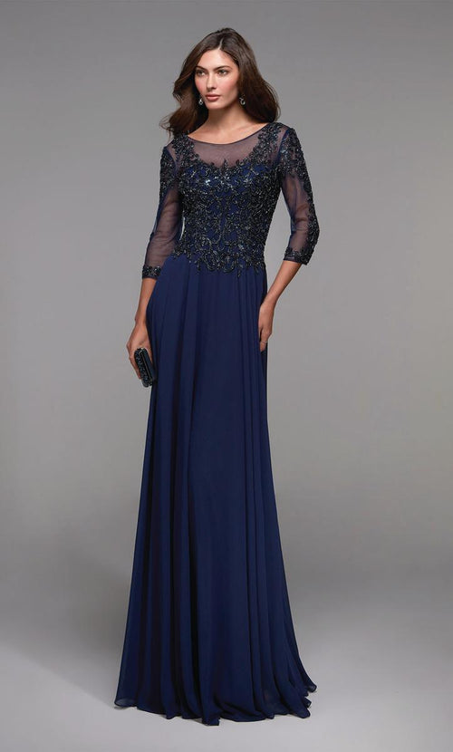Alyce Black Label Dress 27502 - Navy