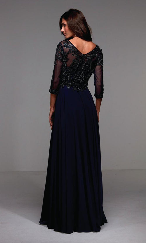 Alyce Black Label Dress 27502 - Navy