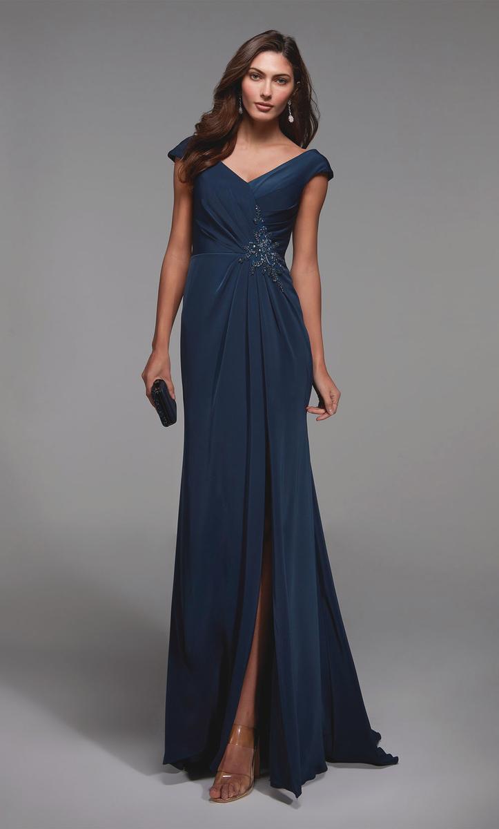 Alyce Black Label Dress 27508 - Blue Opal
