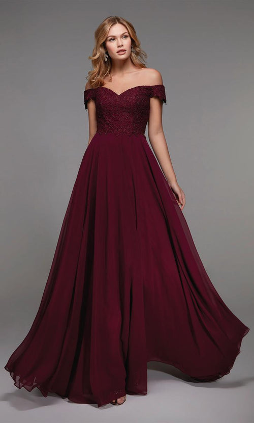 Alyce Black Label Dress 27510 - Black Cherry