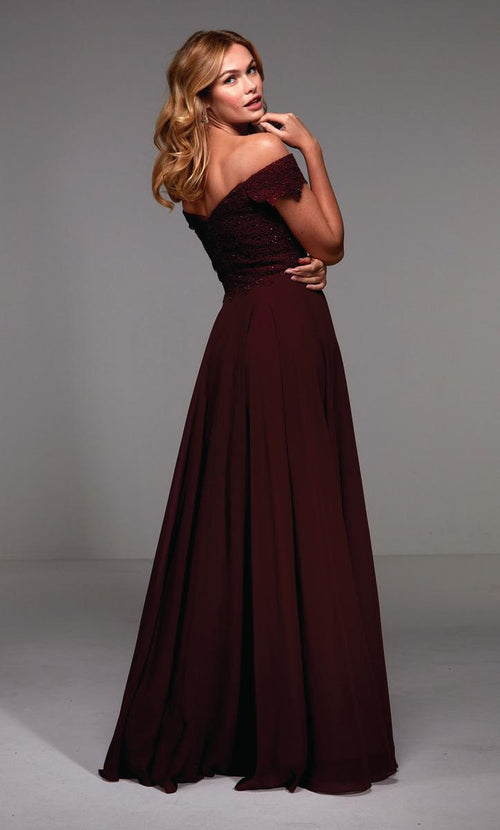 Alyce Black Label Dress 27510 - Black Cherry