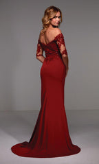 Alyce Black Label Dress 27518 - Claret