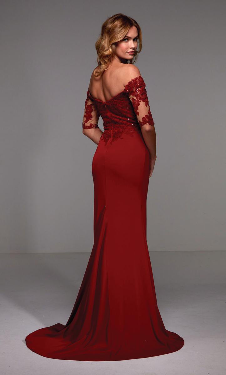 Alyce Black Label Dress 27518 - Claret