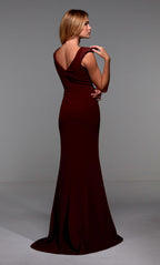 Alyce Black Label Dress 27539 - Burgundy