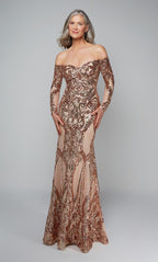 Alyce Black Label Dress 27544 - Rose Gold