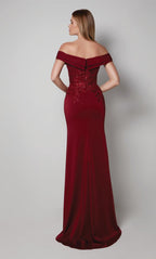 Alyce Black Label Dress 27571 - Burgundy