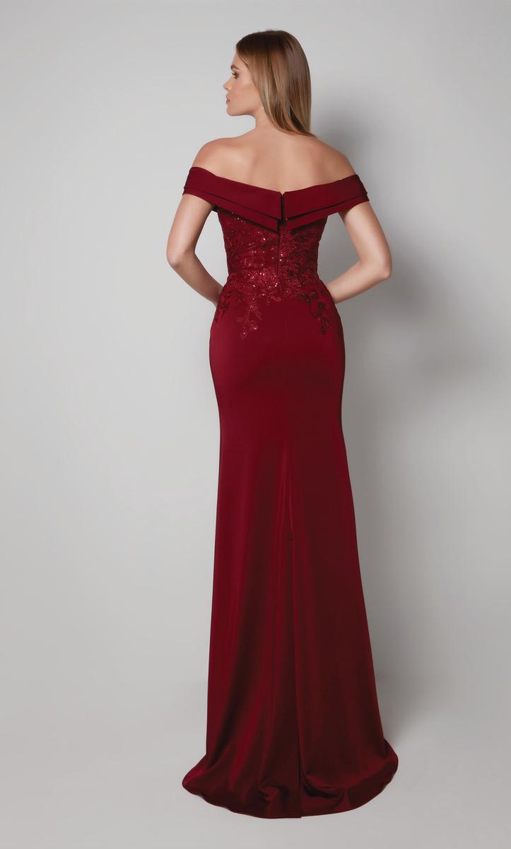 Alyce Black Label Dress 27571 - Burgundy