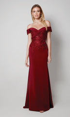 Alyce Black Label Dress 27571 - Burgundy