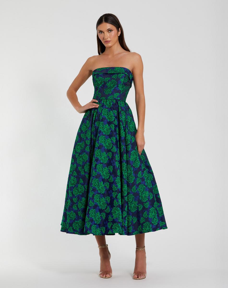 Cocktail by Mac Duggal Dress 27594 - Emerald Multi