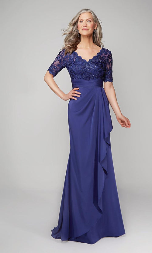 Alyce Black Label Dress 27595 - Navy