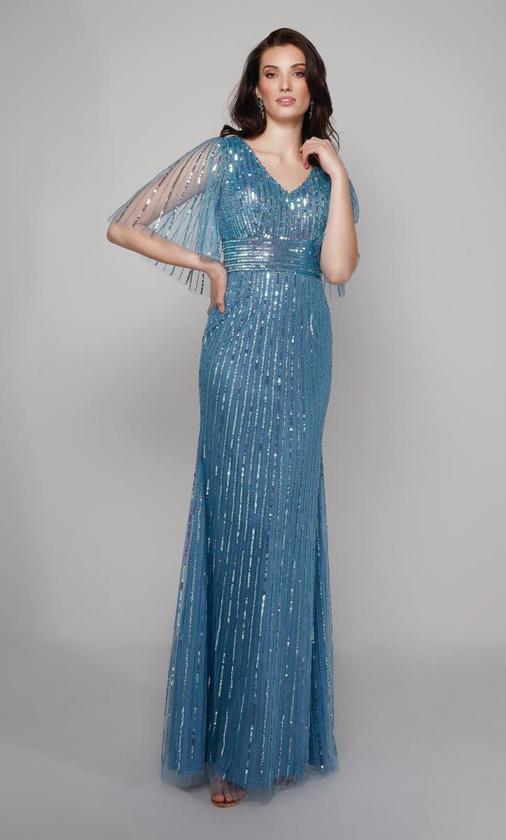 Alyce Black Label Dress 27599 - Niagara Blue