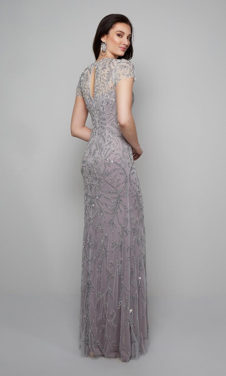 Alyce Black Label Dress 27607 - Grey
