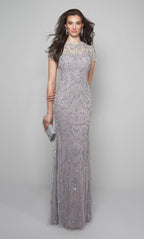 Alyce Black Label Dress 27607 - Grey