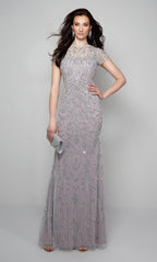 Alyce Black Label Dress 27607 - Grey